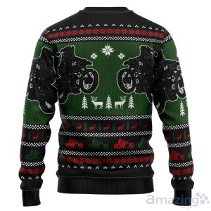 Santa Born To Ride Ugly Christmas Sweater For Men & Women Product Photo 2