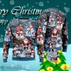 Santa Claus And Snowman On A Winter Ugly Christmas Sweater Best Gift
