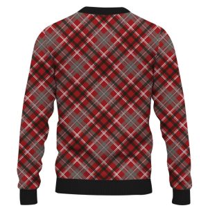 Santa Claus Checkered 3D Ugly Christmas Sweater, Xmas Gift For Everyone Product Photo 2