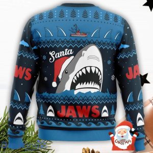 Santa Jaws Jaws 3D Ugly Christmas Sweater Christmas Gift For Men And Women Product Photo 3