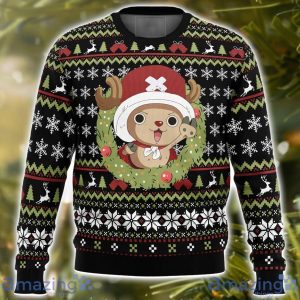 Santa Tony Tony Chopper One Piece AOP Ugly Christmas Sweater Christmas Holiday Gift For Men And Women Product Photo 1
