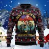 Satan Claus On Mountain Bike Ugly Christmas Sweaters For Men And Women Style Gift