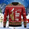 Saxophone In Jesus Name I Play Ugly Christmas Sweaters For Men And Women Style Gift