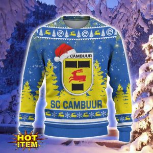 SC Cambuur 3D Sweater Gift For Sport Fans Ugly Christmas Sweater image SC Cambuur 3D Sweater Gift For Sport Fans Ugly Christmas Sweater Product Photo 2