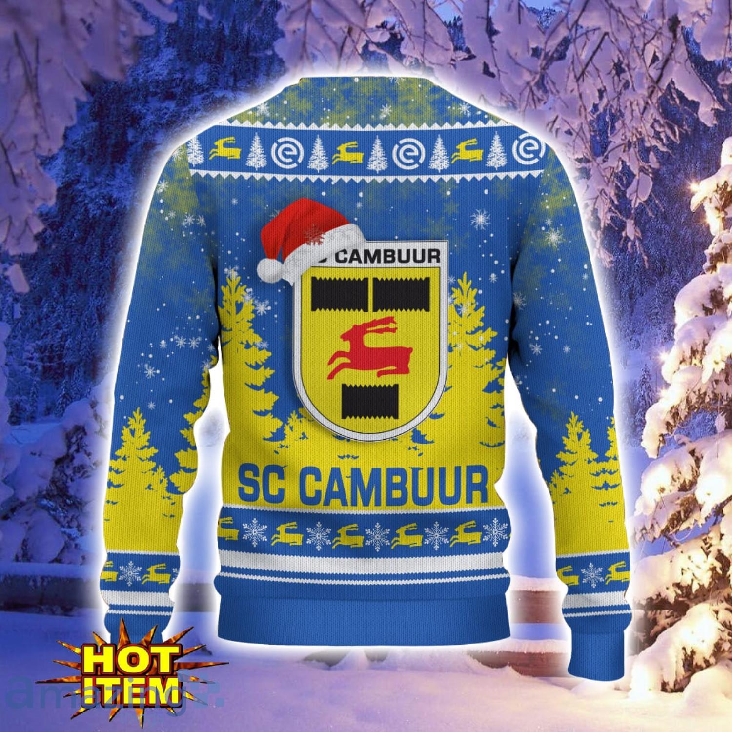 SC Cambuur 3D Sweater Gift For Sport Fans Ugly Christmas Sweater image SC Cambuur 3D Sweater Gift For Sport Fans Ugly Christmas Sweater Product Photo 3