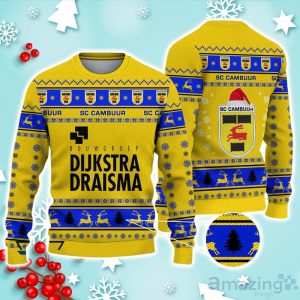 SC Cambuur Ugly Christmas Sweater Ideal Gift For Fans Product Photo 1