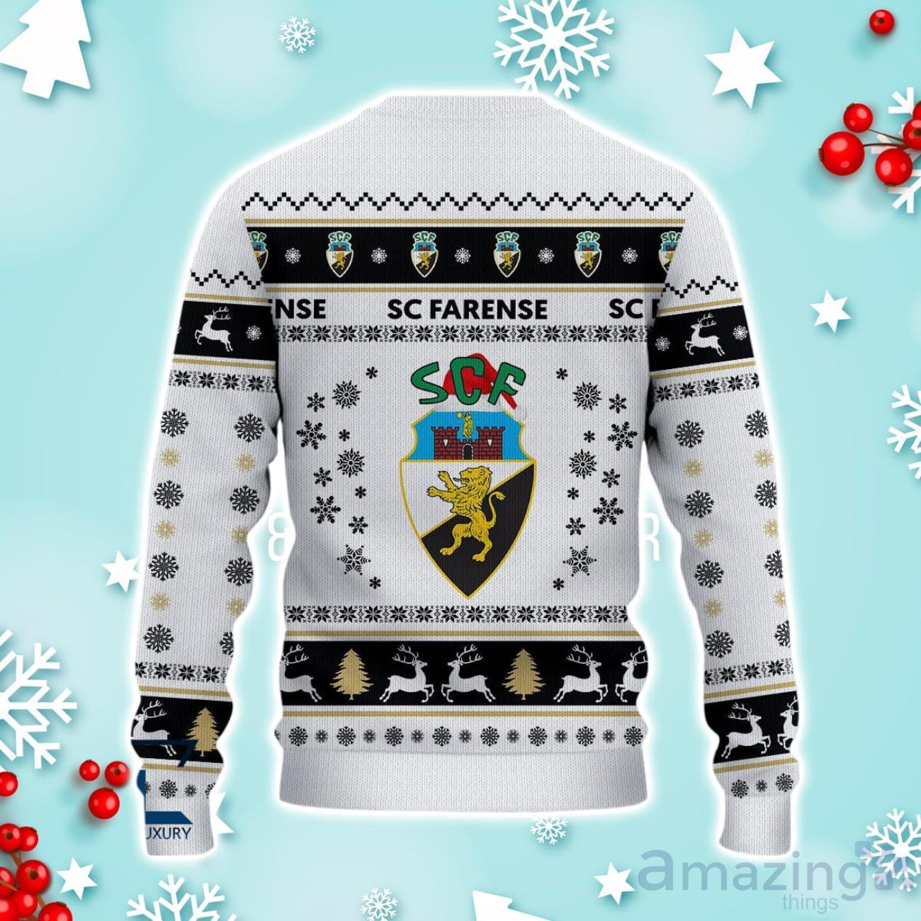 SC Farense Ugly Christmas Sweater Ideal Gift For Fans image SC Farense Ugly Christmas Sweater Ideal Gift For Fans Product Photo 3