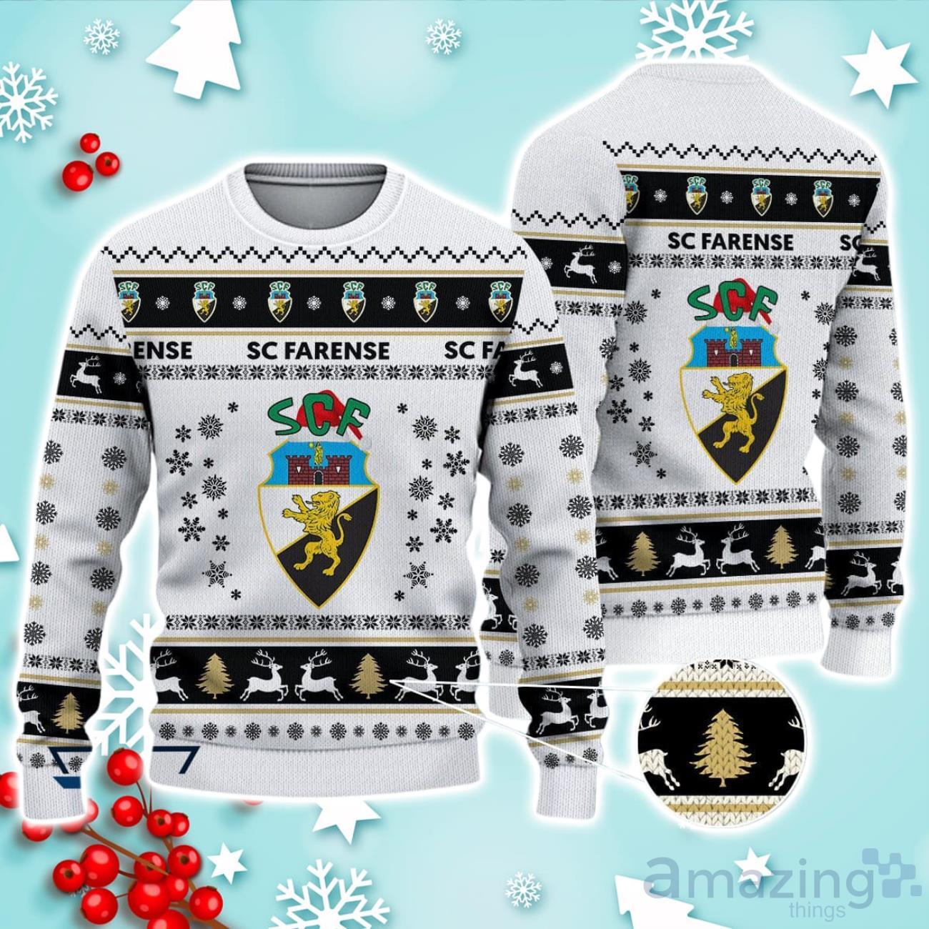 SC Farense Ugly Christmas Sweater Ideal Gift For Fans image SC Farense Ugly Christmas Sweater Ideal Gift For Fans Product Photo 1