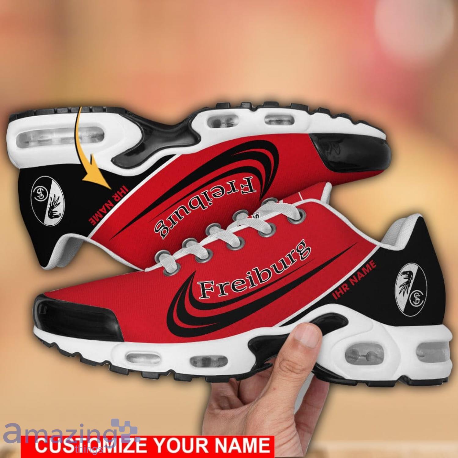 SC Freiburg Air Cushion Sport Shoes Custom Name For Men And Women image SC Freiburg Air Cushion Sport Shoes Custom Name For Men And Women Product Photo 1