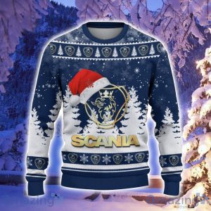 Scania Santa Hat Pattern Ugly Christmas Sweater For Men And Women Product Photo 2