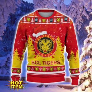 SCL Tigers 3D Sweater Gift For Sport Fans Ugly Christmas Sweater Product Photo 2