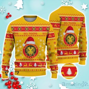 SCL Tigers Ugly Christmas Sweater Ideal Gift For Fans Product Photo 1