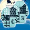 Seattle Kraken 3D Hooodie Ugly Sweatshirt Christmas Pattern Ice Hockey NHL Fans