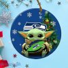 Seattle Seahawks Baby Yoda Ornament Christmas Tree Decorations NFL Gifts