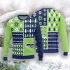 Seattle Seahawks Christmas Pine Trees Pattern New Style Knitted Sweater