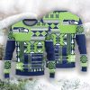 Seattle Seahawks Christmas Snowflakes Pattern New Style Knitted Sweater