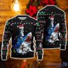 Shark Boston Terrier Ugly Christmas Sweater Family Christmas Gift Ideas
