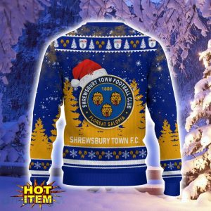 Shrewsbury Town Ugly Christmas Sweater Holiday Gift Ideas For Sport Fans Product Photo 3