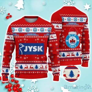 Silkeborg IF Ugly Christmas Sweater Ideal Gift For Fans Product Photo 1