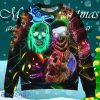 Skull Glowing Neon Light Ugly Christmas Sweater Gift For Men And Women