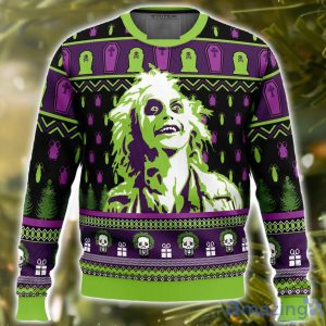 Smile Beetlejuice AOP Ugly Christmas Sweater Christmas Holiday Gift For Men And Women Product Photo 2