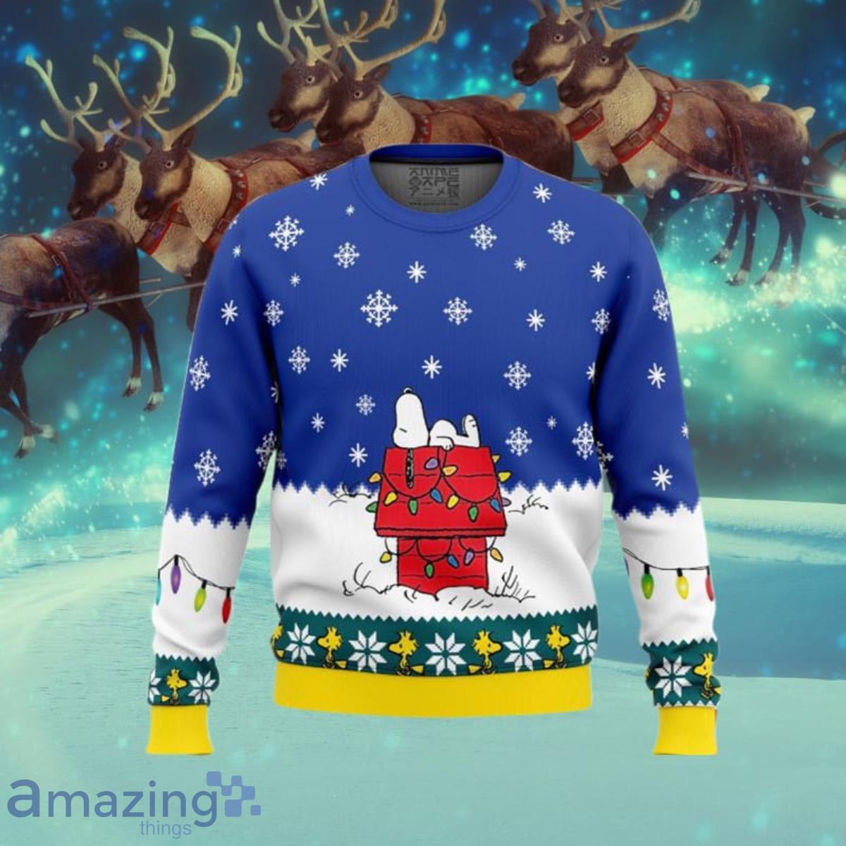 Snoopy Ugly Christmas Sweaters Impressive Gift For Men And Women image Snoopy Ugly Christmas Sweaters Impressive Gift For Men And Women Product Photo 1