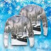 Snowmobile Ice Fishing Ugly Christmas Sweater
