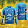 Snowy Bud Light Ugly Knitted Sweater Christmas Gift
