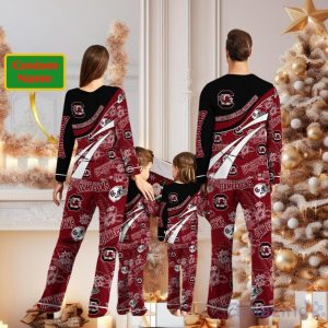 South Carolina Gamecocks Custom Name Christmas Pajamas For Fans Product Photo 2