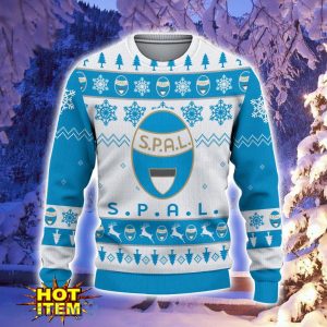 Spal 2013 Ugly Christmas Sweater Snowflake Pattern Pattern 3D Sweater Holiday Gift Ideas For Sport Fans Product Photo 2