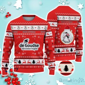 Sparta Rotterdam Ugly Christmas Sweater Ideal Gift For Fans Product Photo 1