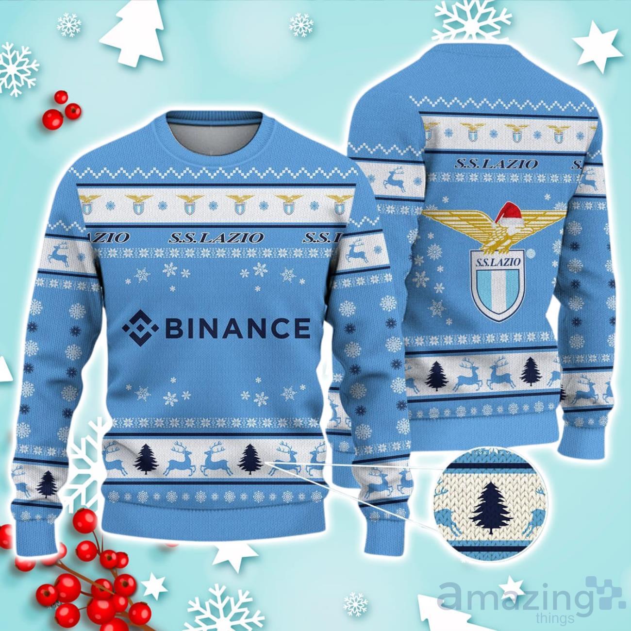 S.S. Lazio Ugly Christmas Sweater Ideal Gift For Fans image S.S. Lazio Ugly Christmas Sweater Ideal Gift For Fans Product Photo 1