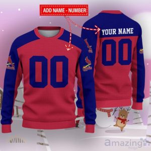 St. Louis Cardinals Ugly Sweater Custom Name And Number Hot Design For Christmas Gift Product Photo 1