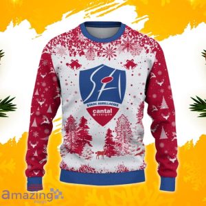 Stade Aurillacois Cantal Auvergne Ugly Christmas Sweater, Xmas Gift Ideas 2023 For Fans Product Photo 2