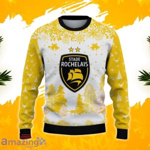 Stade Rochelais Ugly Christmas Sweater, Xmas Gift Ideas 2023 For Fans Product Photo 2