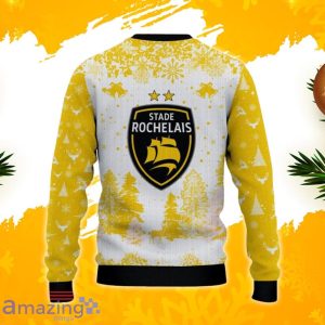 Stade Rochelais Ugly Christmas Sweater, Xmas Gift Ideas 2023 For Fans Product Photo 3