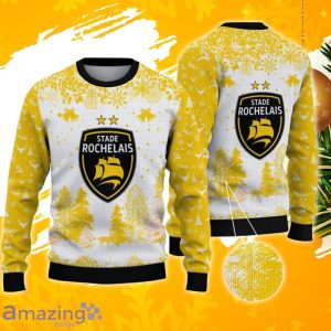 Stade Rochelais Ugly Christmas Sweater, Xmas Gift Ideas 2023 For Fans Product Photo 1