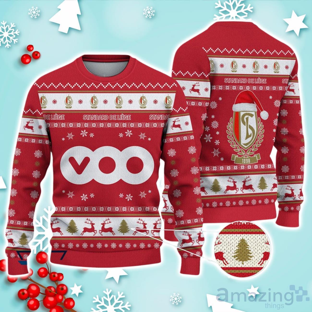 Standard Liege Ugly Christmas Sweater Great Gift For Fans image Standard Liege Ugly Christmas Sweater Great Gift For Fans Product Photo 1