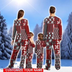 Stanford Cardinal Pajamas Set Cute Gift Personalized Name For Sport Fans Christmas Pajamas Set Cute Gift For Family Product Photo 2