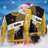 Steelers Ugly Sweater Punisher Skull Stripe, Pittsburgh Steelers Unique Gift