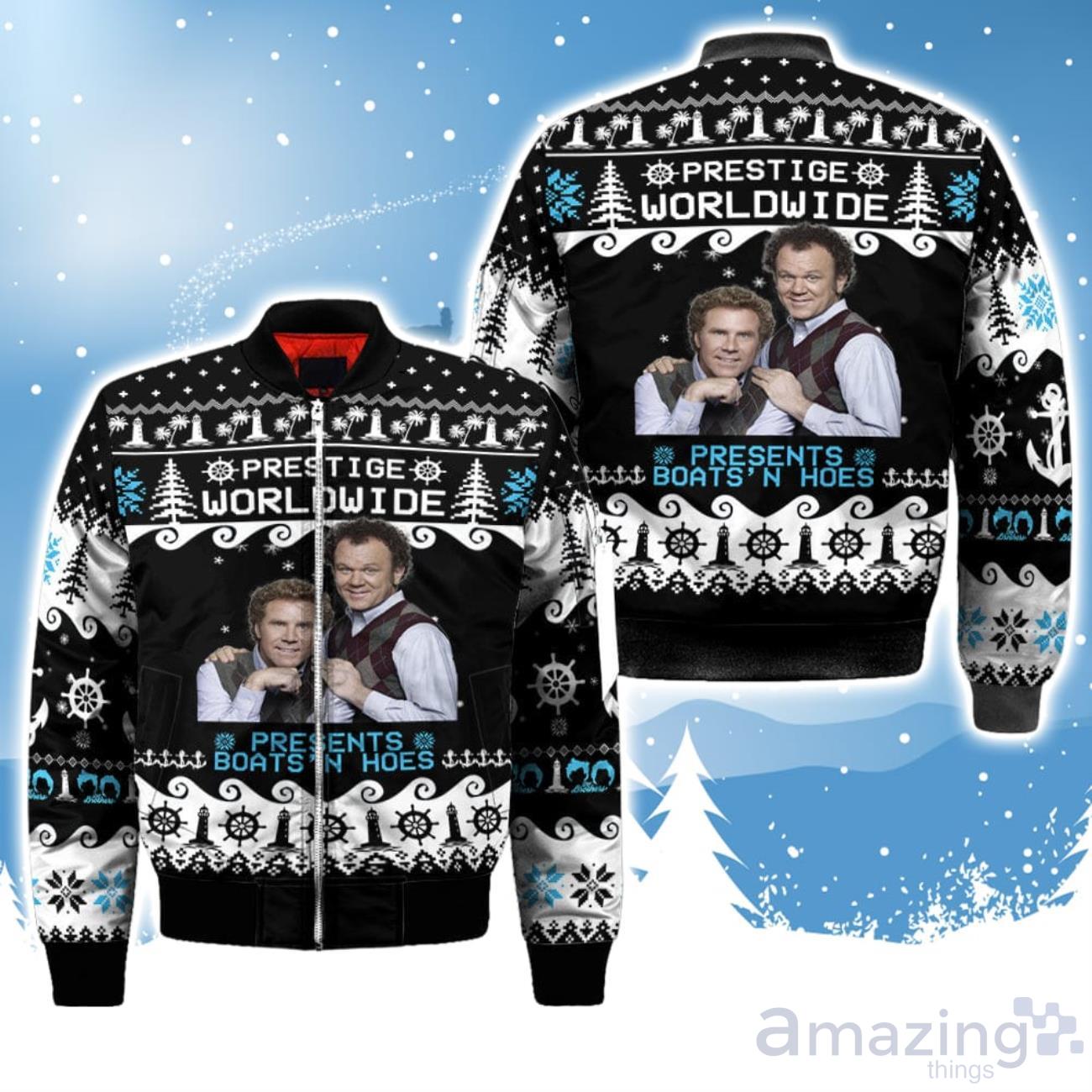 Step Brothers Prestige Worldwide Christmas 3D Bomber image Step Brothers Prestige Worldwide Christmas 3D Bomber Product Photo 1
