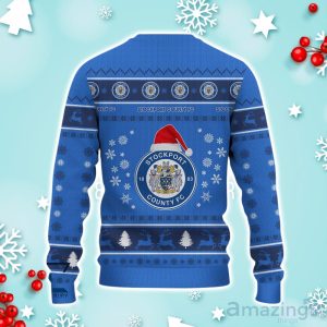 Stockport County F.C Ugly Christmas Sweater Ideal Gift For Fans Product Photo 3