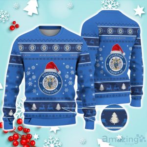 Stockport County F.C Ugly Christmas Sweater Ideal Gift For Fans Product Photo 1