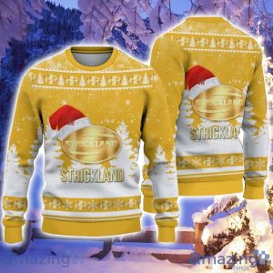 Strickland Santa Hat Pattern Ugly Christmas Sweater For Men And Women Product Photo 1