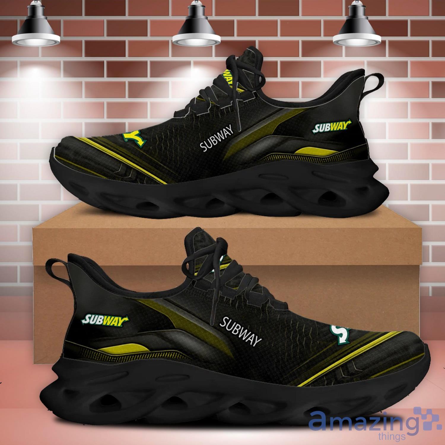 Subway Black Max Soul Shoes Cool Sports Shoes For Men And Women image Subway Black Max Soul Shoes Cool Sports Shoes For Men And Women Product Photo 1