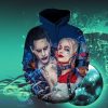 Suicide Harley Quinn Joker Squad 3D Hoodie Impressive Gift For Men And Women