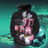 Super Buu Dragon Ball Black 3D Hoodie Impressive Gift For Men And Women
