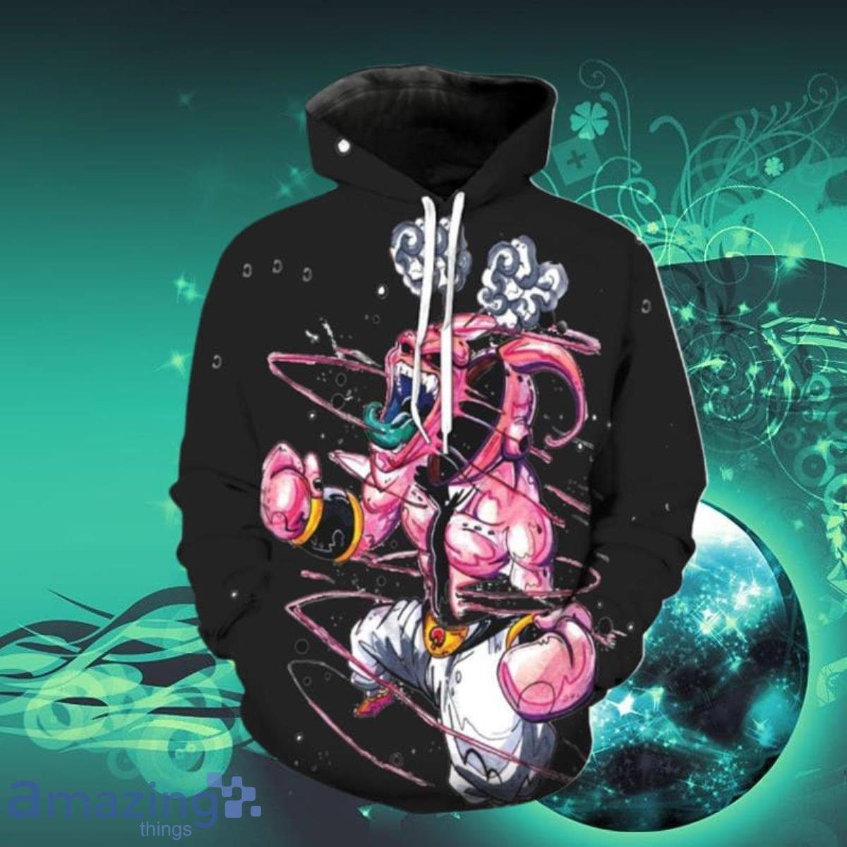 Super Buu Dragon Ball Black 3D Hoodie Impressive Gift For Men And Women image Super Buu Dragon Ball Black 3D Hoodie Impressive Gift For Men And Women Product Photo 1