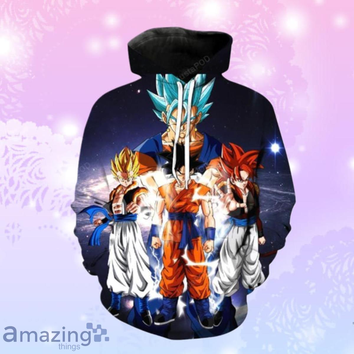 Super Saiyan Gods Dragon Ball 3D Hoodie Impressive Gift For Men And Women image Super Saiyan Gods Dragon Ball 3D Hoodie Impressive Gift For Men And Women Product Photo 1