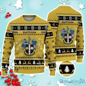 Sutton United Ugly Christmas Sweater Ideal Gift For Fans Product Photo 1